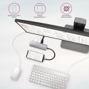 HMC-5 Wieloportowy hub USB 5in1, 5Gbps, 2x USB-A, HDMI 4K/30Hz, SD/microSD, PD 100W, 20cm USB-C kabel HMC-5 Wieloportowy hub USB 5in1, 5Gbps, 2x USB-A, HDMI 4K/30Hz, SD/microSD, PD 100W, 20cm USB-C kabel