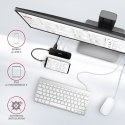 HMC-6GL Wieloportowy hub USB 6in1, 5Gbps, 3x USB-A, HDMI 4K/30Hz, GLAN, PD 100W, 20cm USB-C kabel HMC-6GL Wieloportowy hub USB 6in1, 5Gbps, 3x USB-A, HDMI 4K/30Hz, GLAN, PD 100W, 20cm USB-C kabel