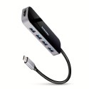 HMC-6H4A Wieloportowy hub 4x USB-A + HDMI, USB-C 3.2 Gen 1, PD 100W, 20cm USB-C kabel HMC-6H4A Wieloportowy hub 4x USB-A + HDMI, USB-C 3.2 Gen 1, PD 100W, 20cm USB-C kabel