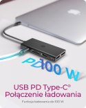 Stacja dokująca IB-DK4011-CPD 9in1,HDMI,DP,CR,TYPE-C Stacja dokująca IB-DK4011-CPD 9in1,HDMI,DP,CR,TYPE-C