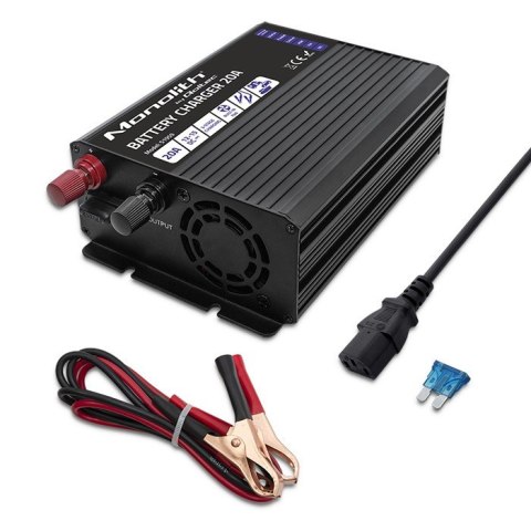 Inteligentna ładowarka Monolith do akumulatorów LiFePO4 AGM GEL SLA | 20A | 12V Inteligentna ładowarka Monolith do akumulatorów LiFePO4 AGM GEL SLA | 20A | 12V