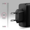 ACU-DPQ100 Ładowarka sieciowa GaN 100W, 3x port (USB-A + dual USB-C) PD3.0/QC4+/PPS/Apple Czarna ACU-DPQ100 Ładowarka sieciowa GaN 100W, 3x port (USB-A + dual USB-C) PD3.0/QC4+/PPS/Apple Czarna