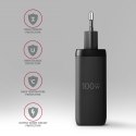 ACU-DPQ100 Ładowarka sieciowa GaN 100W, 3x port (USB-A + dual USB-C) PD3.0/QC4+/PPS/Apple Czarna ACU-DPQ100 Ładowarka sieciowa GaN 100W, 3x port (USB-A + dual USB-C) PD3.0/QC4+/PPS/Apple Czarna