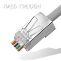Wtyk przelotowy złącze RJ45 | CAT5e | FTP | Pass Through | Pozłacane styki | 100 sztuk Wtyk przelotowy złącze RJ45 | CAT5e | FTP | Pass Through | Pozłacane styki | 100 sztuk
