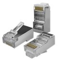 Wtyk złącze modularne RJ45 | CAT5e | FTP | Pozłacane styki | 100 sztuk Wtyk złącze modularne RJ45 | CAT5e | FTP | Pozłacane styki | 100 sztuk