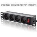 Listwa zasilająca PDU do RACK 10" | 1U | 16A | 4xSchuko | 1.8m Listwa zasilająca PDU do RACK 10" | 1U | 16A | 4xSchuko | 1.8m