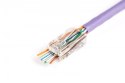 Wtyk RJ45 (8P8C) przelotowy, kat.6, nieekranowany, AWG 26-24, opakowanie 100 szt. Wtyk RJ45 (8P8C) przelotowy, kat.6, nieekranowany, AWG 26-24, opakowanie 100 szt.