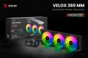 Chłodzenie wodne CPU ARGB VELOX 360mm Chłodzenie wodne CPU ARGB VELOX 360mm