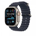 Przedłużka do paska Ocean w kolorze granatu do koperty 49 mm - elementy z tytanu w kolorze naturalnym Przedłużka do paska Ocean w kolorze granatu do koperty 49 mm - elementy z tytanu w kolorze naturalnym