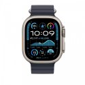 Przedłużka do paska Ocean w kolorze granatu do koperty 49 mm - elementy z tytanu w kolorze naturalnym Przedłużka do paska Ocean w kolorze granatu do koperty 49 mm - elementy z tytanu w kolorze naturalnym