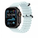 Przedłużka do paska Ocean w kolorze mroźnego błękitu do koperty 49 mm - elementy z tytanu w kolorze czarnym Przedłużka do paska Ocean w kolorze mroźnego błękitu do koperty 49 mm - elementy z tytanu w kolorze czarnym