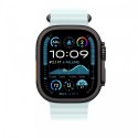 Przedłużka do paska Ocean w kolorze mroźnego błękitu do koperty 49 mm - elementy z tytanu w kolorze czarnym Przedłużka do paska Ocean w kolorze mroźnego błękitu do koperty 49 mm - elementy z tytanu w kolorze czarnym
