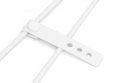 Kabel połączeniowy silikonowy USB-A - USB-C, USB 2.0 60W, 0,5m Biały