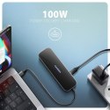 HMC-6GLN Wieloportowy hub USB 6in1, 5Gbps, 2xUSB-A, 1x USB-C, GLAN, HDMI 4K/60Hz, PD 100W, 20cm USB-C kabel HMC-6GLN Wieloportowy hub USB 6in1, 5Gbps, 2xUSB-A, 1x USB-C, GLAN, HDMI 4K/60Hz, PD 100W, 20cm USB-C kabel