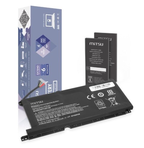 Bateria PG03XL do HP 15-DH 15-EC 15-DK 16-A 4150 mAh (47 Wh) 11.4V