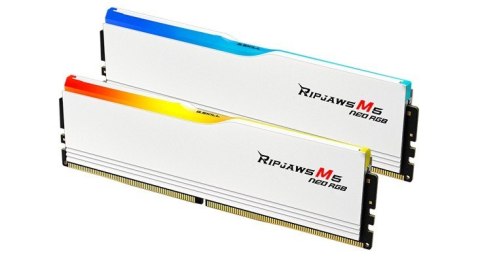 Pamięć PC DDR5 96GB (2x48GB) Ripjaws M5 Neo RGB AMD 6000MHz CL30 Biały Pamięć PC DDR5 96GB (2x48GB) Ripjaws M5 Neo RGB AMD 6000MHz CL30 Biały