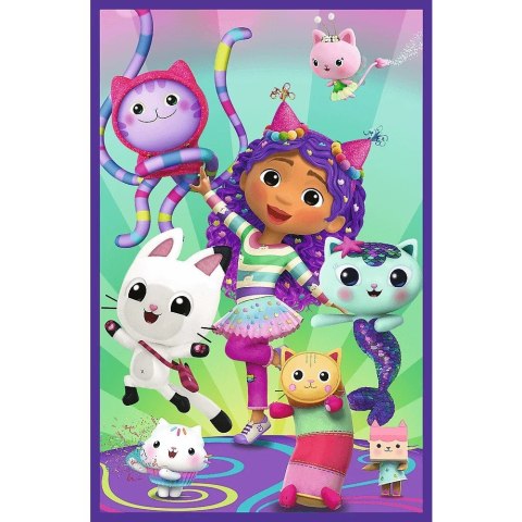Puzzle 3x80 elementów Kolorowe dni Gabi Gabby Dollhouse Puzzle 3x80 elementów Kolorowe dni Gabi Gabby Dollhouse