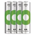 Akumulatorki R6/AA Ni-MH 2600mAh blister 4szt. GP RECYKO Akumulatorki R6/AA Ni-MH 2600mAh blister 4szt. GP RECYKO