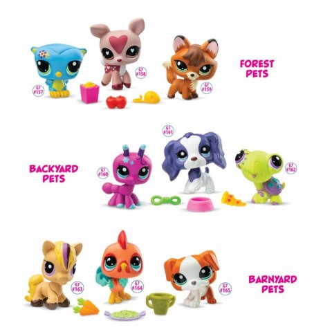 Zestaw figurek Littlest Pet Shop G7 S3 Pet Trios Tuba 3-pak Zestaw figurek Littlest Pet Shop G7 S3 Pet Trios Tuba 3-pak