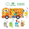 Puzzle Moto - Śmieciarka 26 elementów Puzzle Moto - Śmieciarka 26 elementów