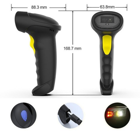Czytnik kodów kreskowych i QR | 1D 2D | USB | Bluetooth Czytnik kodów kreskowych i QR | 1D 2D | USB | Bluetooth