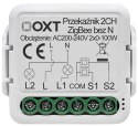 Moduł OXT mini przekaźnik 2 obw. bez N ZigBee TUYA