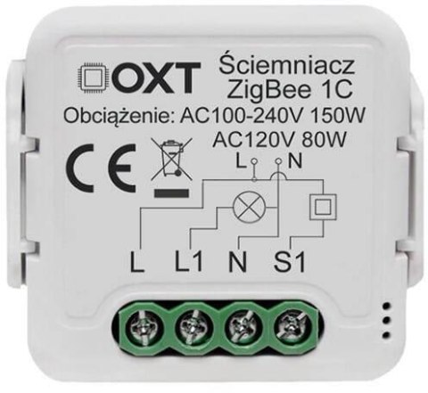 Moduł OXT mini ściemniacz 1 obwód ZigBee TUYA