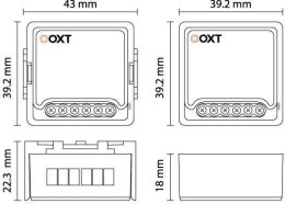 Moduł OXT mini ściemniacz 1 obwód ZigBee TUYA