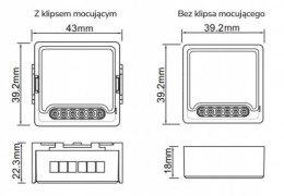 Moduł OXT mini sterownik rolet WiFi TUYA