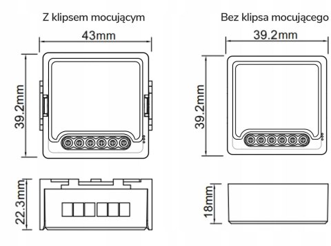 Moduł OXT z sensorem do silnika bramy garażu ZigBee TUYA Moduł OXT z sensorem do silnika bramy garażu ZigBee TUYA