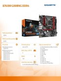 Płyta główna B760M GAMING DDR4 s1700 2DDR4 DP/HDMI mATX Płyta główna B760M GAMING DDR4 s1700 2DDR4 DP/HDMI mATX