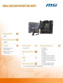 Płyta główna MAG B850M MORTAR WIFI AM5 4DDR5 mATX Płyta główna MAG B850M MORTAR WIFI AM5 4DDR5 mATX