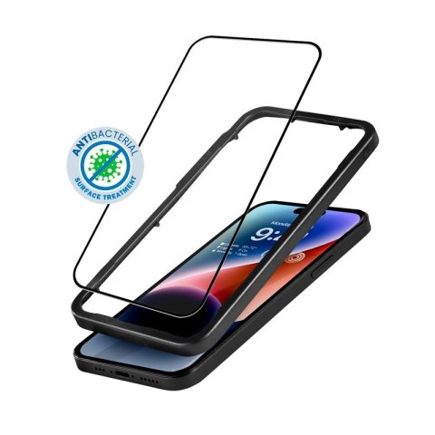 Szkło ochronne Anti-Bacterial 3D Armour Glass iPhone 14 Pro z ramką instalacyjną Szkło ochronne Anti-Bacterial 3D Armour Glass iPhone 14 Pro z ramką instalacyjną