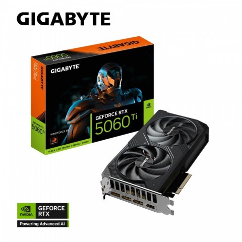 Karta graficzna GeForce RTX 5060 Ti WINDFORCE 8G 128BIT GDDR7 HDMI/3DP Karta graficzna GeForce RTX 5060 Ti WINDFORCE 8G 128BIT GDDR7 HDMI/3DP