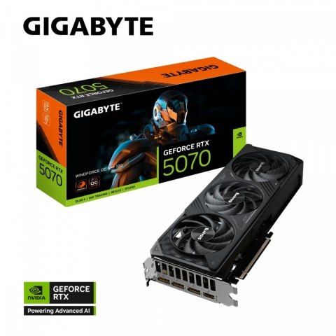 Karta graficzna GeForce RTX 5070 WINDFORCE OC SFF 12G 192BIT 3DP/HDMI Karta graficzna GeForce RTX 5070 WINDFORCE OC SFF 12G 192BIT 3DP/HDMI