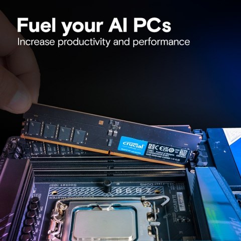 Pamięć DDR5 16GB/6400 CL52 CUDIMM Pamięć DDR5 16GB/6400 CL52 CUDIMM