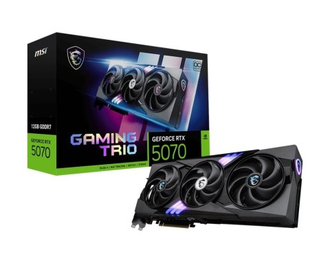 Karta graficzna GeForce RTX 5070 12G GAMING TRIO OC GDDR7 192bit HDMI/3DP Karta graficzna GeForce RTX 5070 12G GAMING TRIO OC GDDR7 192bit HDMI/3DP