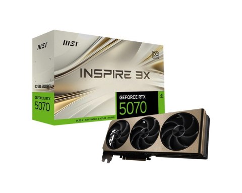 Karta graficzna GeForce RTX 5070 12G INSPIRE 3X OC Karta graficzna GeForce RTX 5070 12G INSPIRE 3X OC