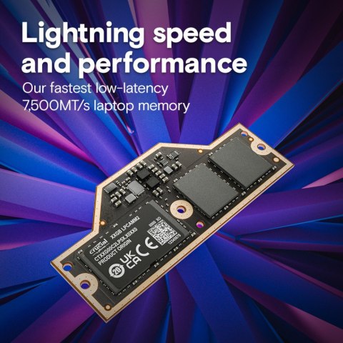 Pamięć do notebooka DDR5 LPCAMM2 64GB/7500 LPDDR5X Pamięć do notebooka DDR5 LPCAMM2 64GB/7500 LPDDR5X