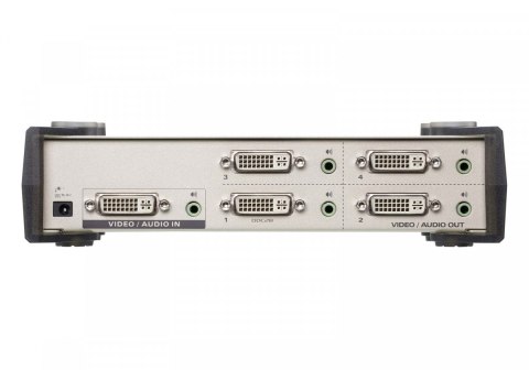 Rozdzielacz wideo 4 porty DVI/Audio Splitter Rozdzielacz wideo 4 porty DVI/Audio Splitter