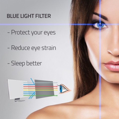 Filtr światła niebieskiego 23.8 cala | 16:9 | Ochrona wzroku | Anti Glare | Matowy | na monitor Filtr światła niebieskiego 23.8 cala | 16:9 | Ochrona wzroku | Anti Glare | Matowy | na monitor