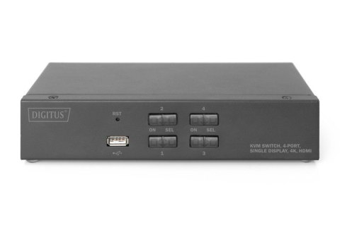 Przełącznik KVM 4 portowy HDMI, 4K 30Hz Przełącznik KVM 4 portowy HDMI, 4K 30Hz