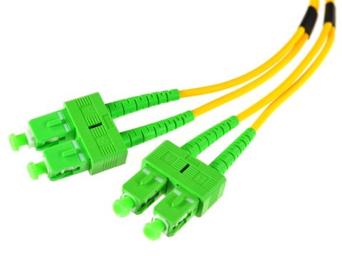PATCHCORD ŚWIATŁOWODOWY SM 0,5M DUPLEX 9/125 SC/APC-SC/APC 3MM PATCHCORD ŚWIATŁOWODOWY SM 0,5M DUPLEX 9/125 SC/APC-SC/APC 3MM
