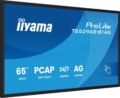 Monitor 65 cali T6529AS-B1AG VA,4K,HDMIx2,USB-C,RJ45,2x10W,WiFi, Android 14, Signal FailOver, Whiteboard, iiSignage2 (CMS), Monitor 65 cali T6529AS-B1AG VA,4K,HDMIx2,USB-C,RJ45,2x10W,WiFi, Android 14, Signal FailOver, Whiteboard, iiSignage2 (CMS),