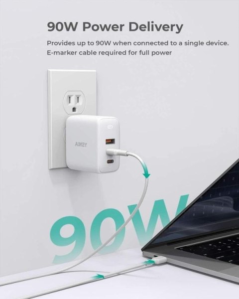 PA-B6S White Omnia Mix GaN ładowarka sieciowa 3xUSB (2xUSB C+1xUSB A) 90W PA-B6S White Omnia Mix GaN ładowarka sieciowa 3xUSB (2xUSB C+1xUSB A) 90W