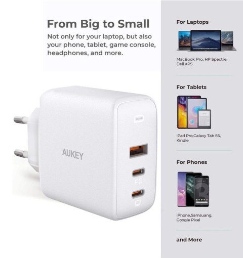 PA-B6S White Omnia Mix GaN ładowarka sieciowa 3xUSB (2xUSB C+1xUSB A) 90W PA-B6S White Omnia Mix GaN ładowarka sieciowa 3xUSB (2xUSB C+1xUSB A) 90W