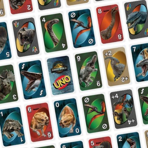 Gra UNO Jurassic World Odrodzenie Gra UNO Jurassic World Odrodzenie