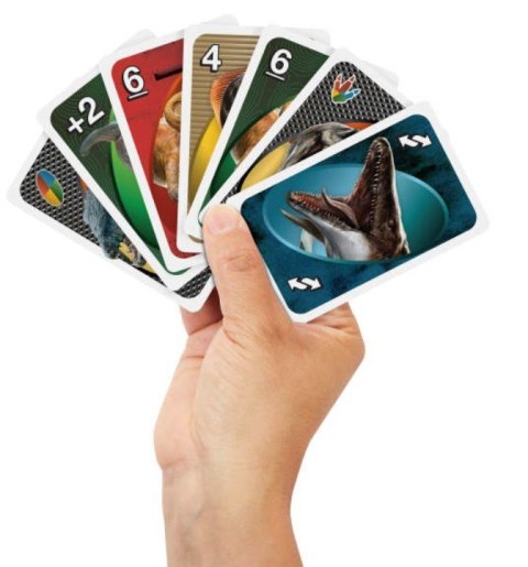 Gra UNO Jurassic World Odrodzenie Gra UNO Jurassic World Odrodzenie