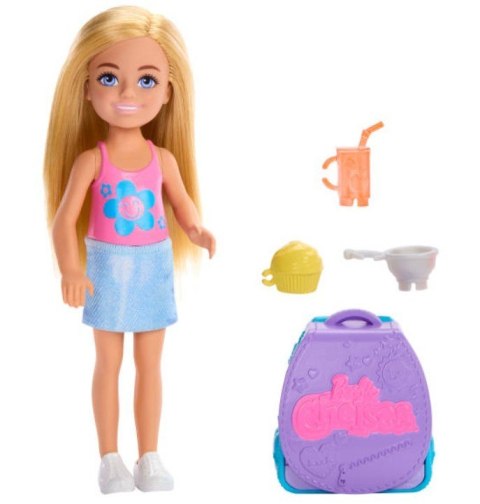 Lalka Barbie Chelsea Plecak z kotkiem Lalka Barbie Chelsea Plecak z kotkiem