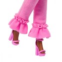 Lalka Barbie Deluxe Style 4 Różowy komplet z futerkiem